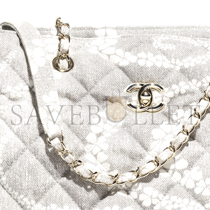 CHANEL SHOPPING BAG PRINTED DENIM AS5429 (37*28.5*13cm) CHANEL SHOPPING BAG PRINTED DENIM AS5429 (37*28.5*13cm)